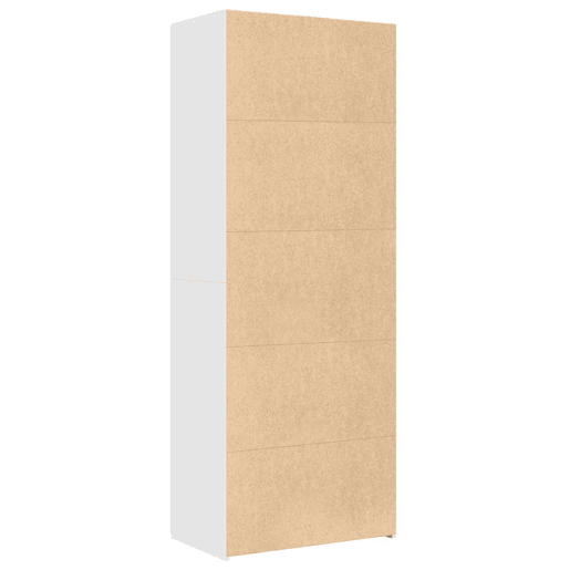 Armário alto - Bufete - Móvel de apoio 70x42,5x185 cm derivados de madeira branco pt1237
