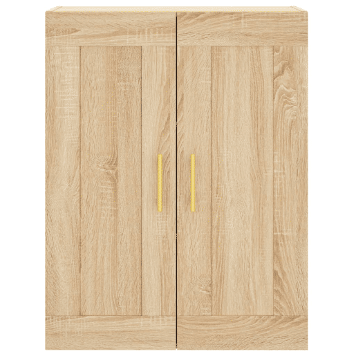 Armário alto - Bufete - Móvel de apoio 69,5x34x180 cm derivados de madeira cor sonoma pt829
