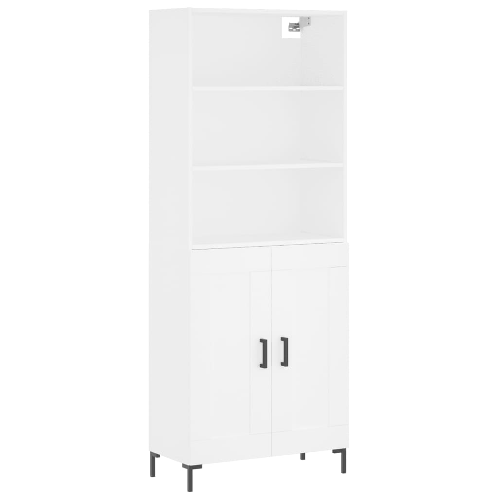 Aparador alto - Mueble de almacenamiento 69 Blanco