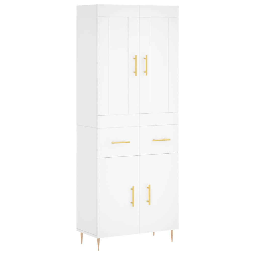 Aparador alto - Mueble de almacenamiento 69 Blanco