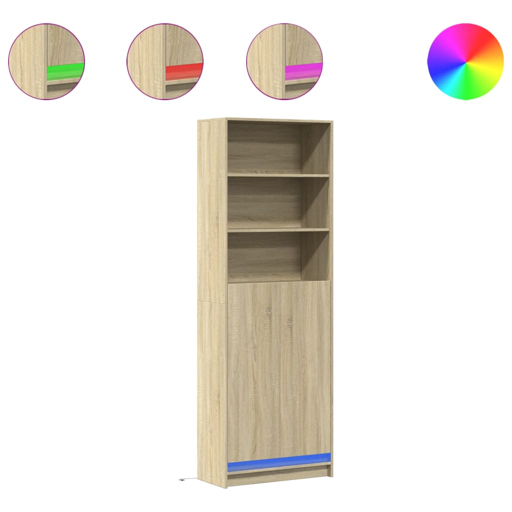Aparador - Mueble de almacenamiento 69 Madera Clara