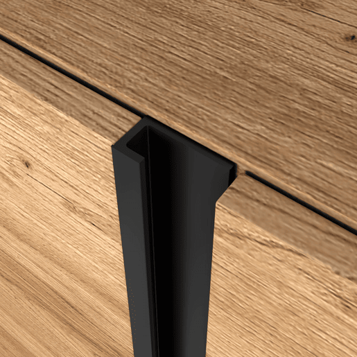 Móvel de TV, Muito espaço de arrumação, 315x35x50cm, Para televisores até 80, Lareira eléctrica XXL, Suspensos, Estilo moderno, Carvalho e preto Móvel de TV, Muito espaço de arrumação, 315x35x50cm, Para televisores até 80, Lareira eléctrica XXL, Suspensos, Estilo moderno, Carvalho e preto