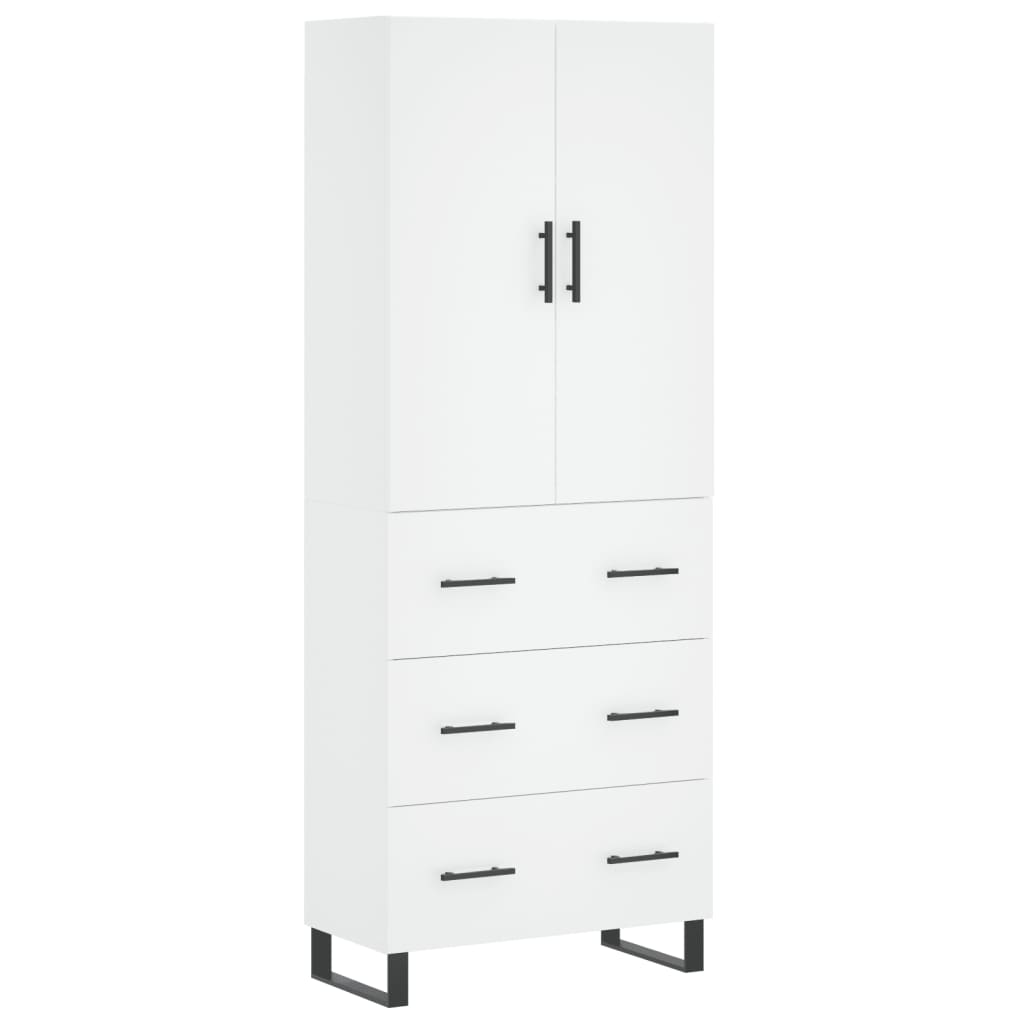 Aparador alto - Mueble de almacenamiento 69 Blanco