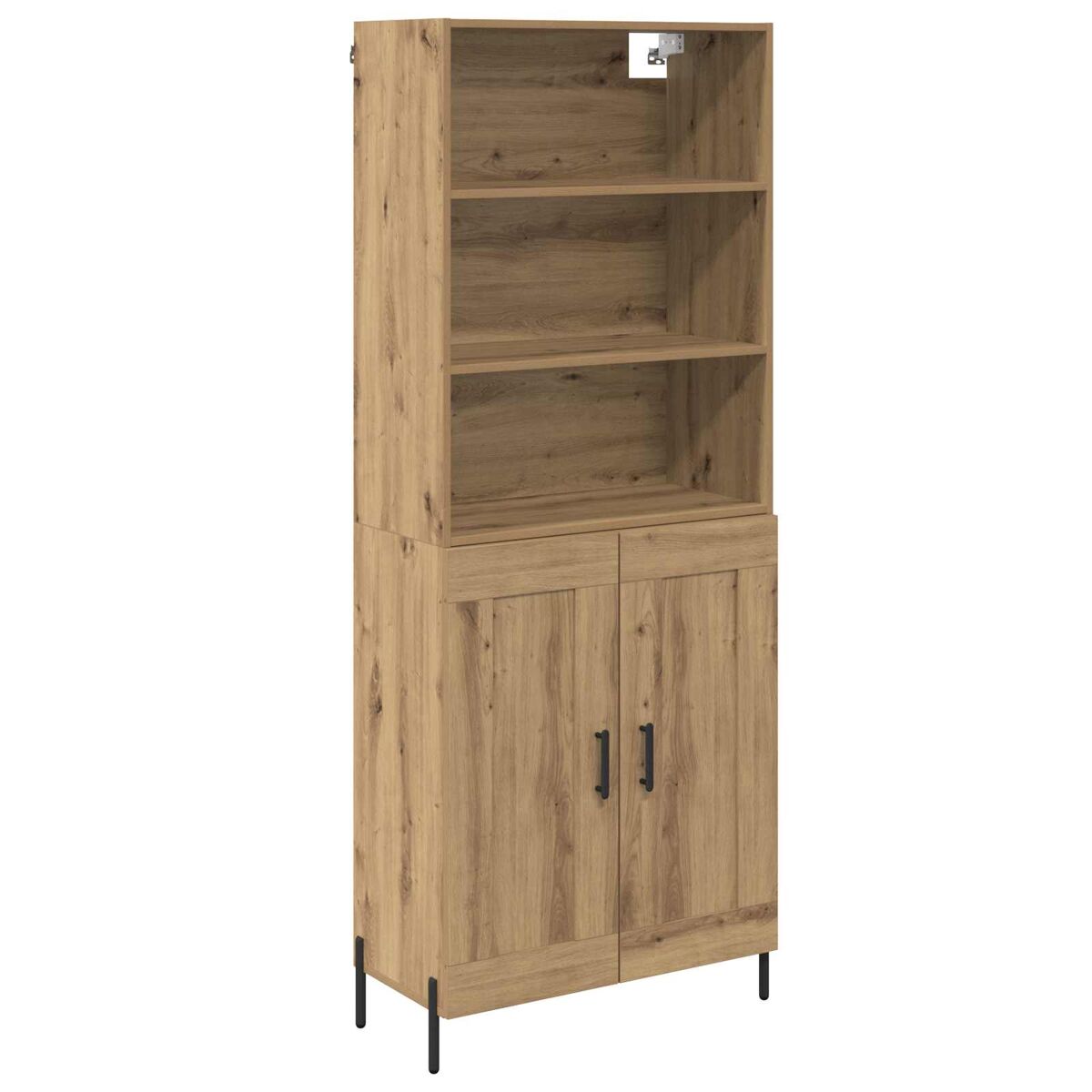 Aparador alto - Mueble de almacenamiento 69 Roble Artisan