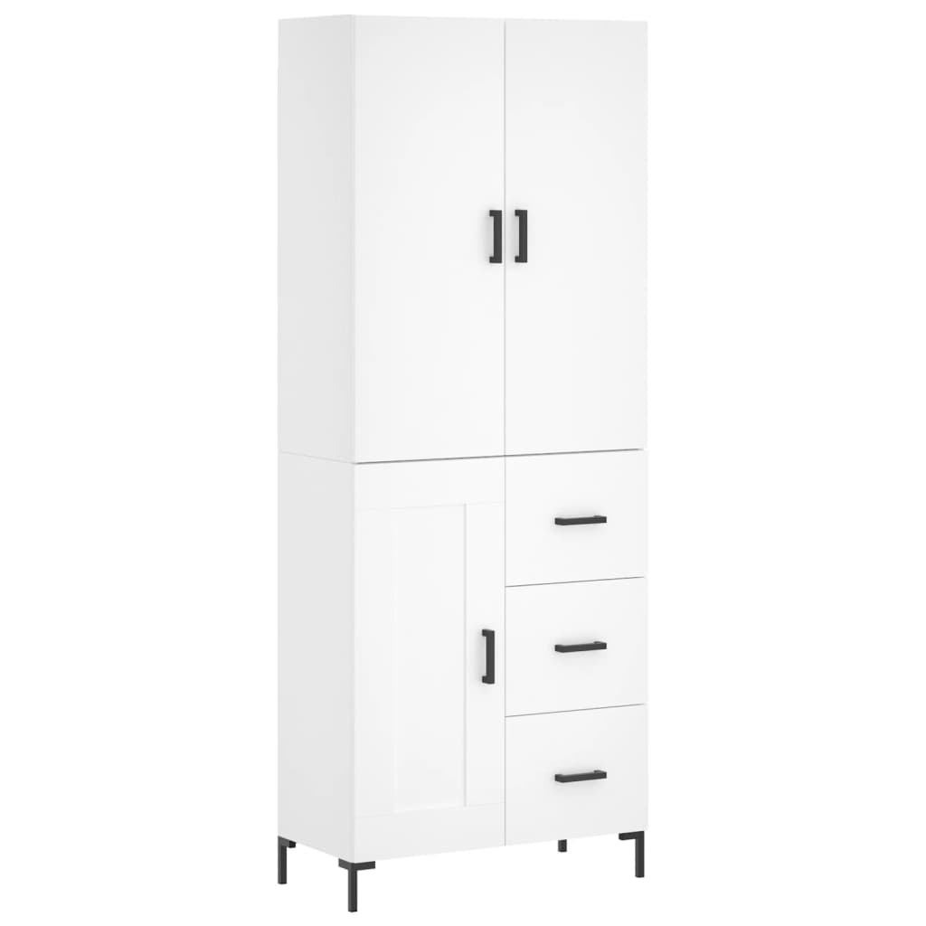 Aparador alto - Mueble de almacenamiento 69 Blanco