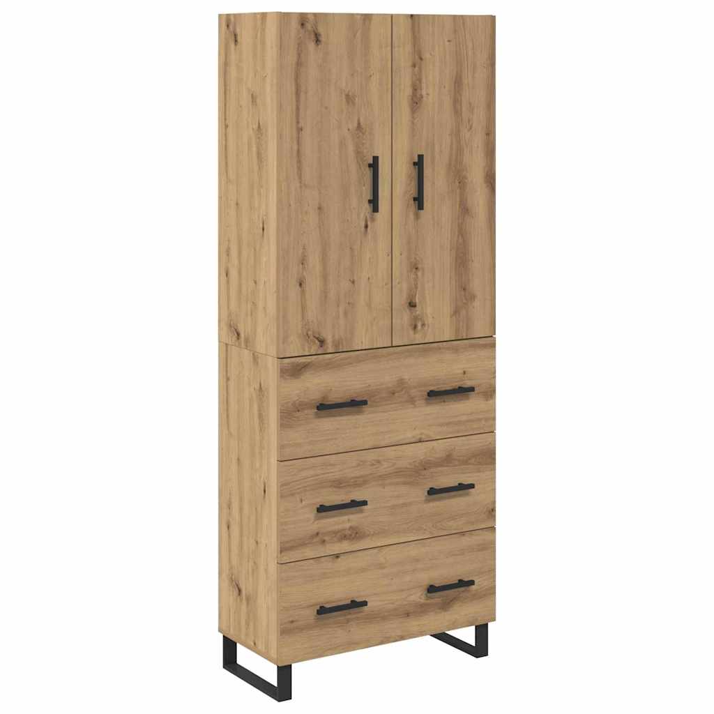 Aparador alto - Mueble de almacenamiento 69 Roble Artisan