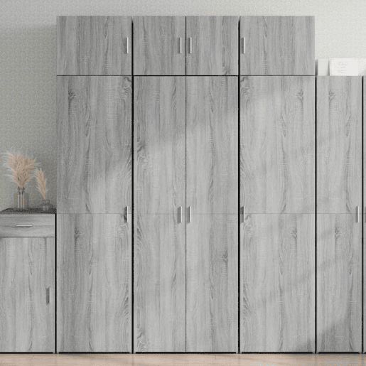 Armário alto - Bufete - Móvel de apoio 70x42,5x185 cm derivados madeira cinzento sonoma pt1324 Armário alto - Bufete - Móvel de apoio 70x42,5x185 cm derivados madeira cinzento sonoma pt1324
