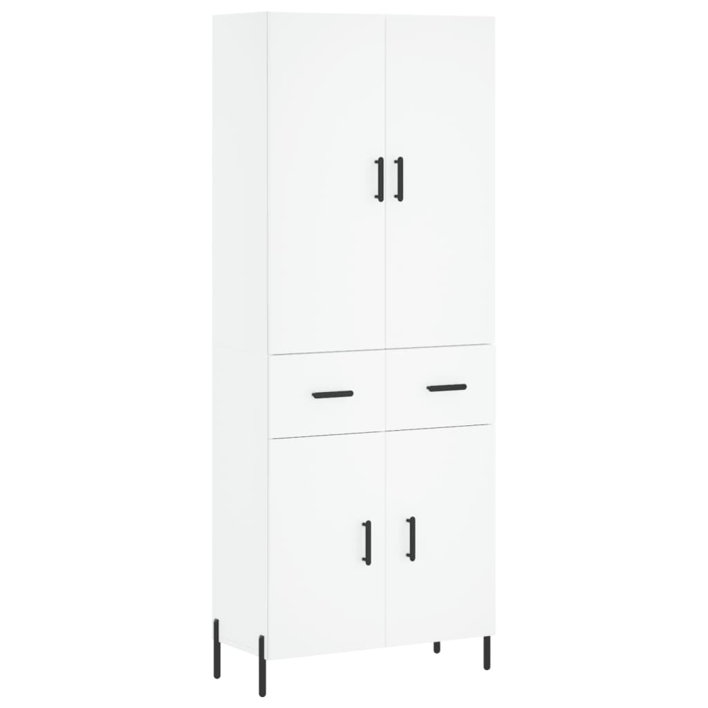 Aparador alto - Mueble de almacenamiento 69 Blanco