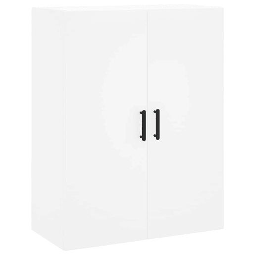 Armário alto - Bufete - Móvel de apoio 69,5x34x180 cm derivados de madeira branco pt677