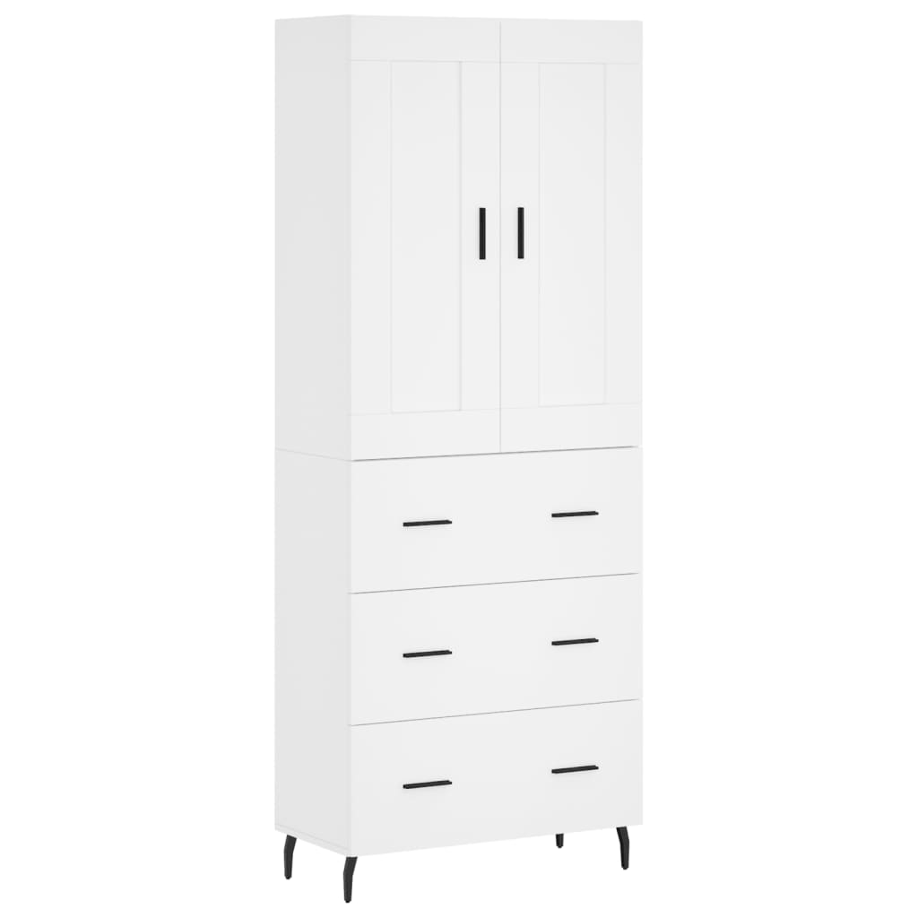 Aparador alto - Mueble de almacenamiento 69 Blanco