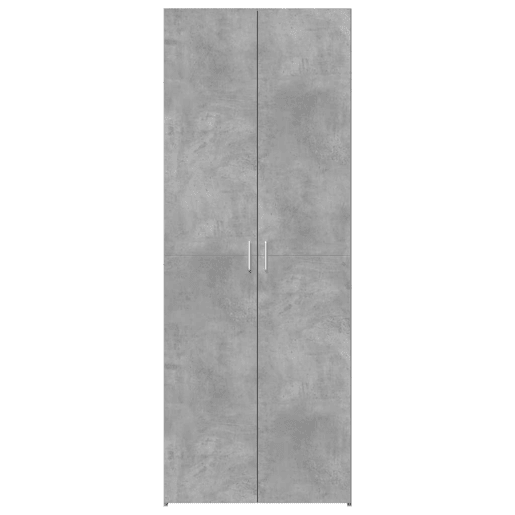 Armário alto - Bufete - Móvel de apoio 70x42,5x185 cm derivados madeira cinzento cimento pt1285