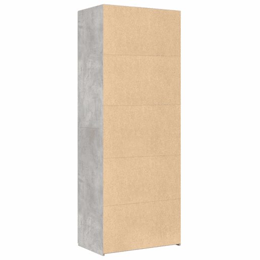 Armário alto - Bufete - Móvel de apoio 70x42,5x185 cm derivados madeira cinzento cimento pt1285