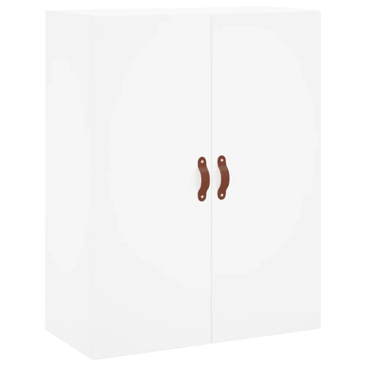 Armário alto - Bufete - Móvel de apoio 69,5x34x180 cm derivados de madeira branco pt674