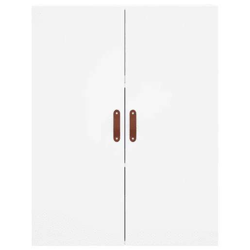 Armário alto - Bufete - Móvel de apoio 69,5x34x180 cm derivados de madeira branco pt674