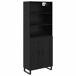 Aparador alto - Mueble de almacenamiento 69 Aparador alto - Mueble de almacenamiento 69 Negro