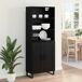 Aparador alto - Mueble de almacenamiento 69 Aparador alto - Mueble de almacenamiento 69 Negro