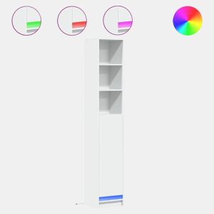 Aparador - Bufete - Móvei de apoio c luzes LED 36x32,5x200cm derivados de madeira branco pt2109