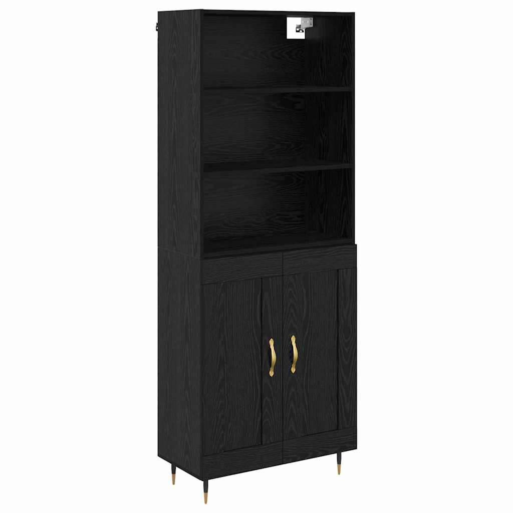 Aparador alto - Mueble de almacenamiento 69 Negro