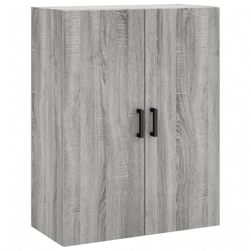 Armário alto - Bufete - Móvel de apoio 69,5x34x180 cm derivados de madeira sonoma cinza pt1093