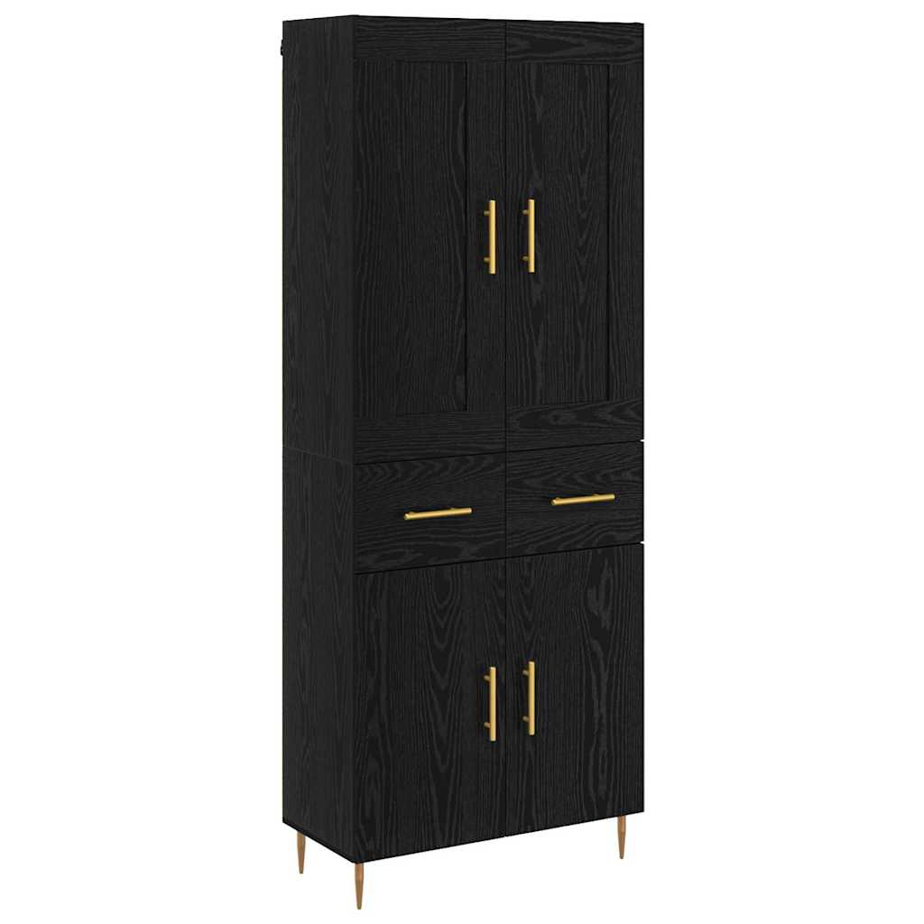 Aparador alto - Mueble de almacenamiento 69 Negro