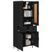 Aparador alto - Mueble de almacenamiento 2 pcs 69 Aparador alto - Mueble de almacenamiento 2 pcs 69 Blanco