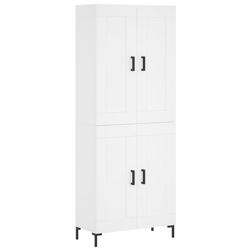 Aparador alto - Mueble de almacenamiento 69 Blanco