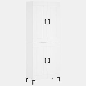 Armário alto - Bufete - Móvel de apoio 69,5x34x180 cm derivados de madeira branco pt717