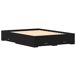 Estructura De Cama Doble Matrimonial 163x203 Estructura De Cama Doble Matrimonial 163x203 Negro/ Madera