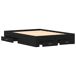 Estructura De Cama Doble Matrimonial 163x203 Estructura De Cama Doble Matrimonial 163x203 Negro/ Madera