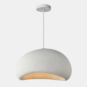 Candeeiro Pendente de Teto Branco 50x28 cm Moderno e Elegante para Sala de Estar