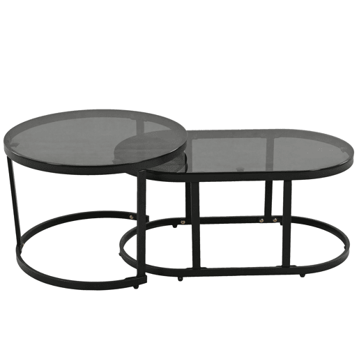 Conjunto de jardim com sofá,2 cadeiras e mesa de centro,cinza