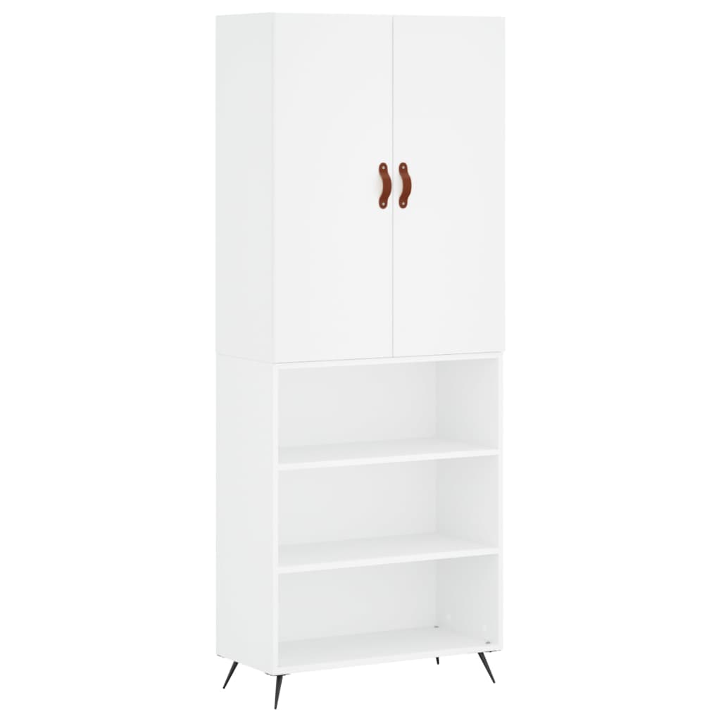 Aparador alto - Mueble de almacenamiento 69 Blanco