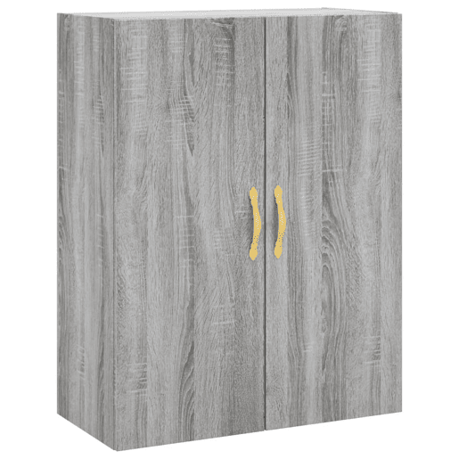 Armário alto - Bufete - Móvel de apoio 69,5x34x180 cm derivados de madeira sonoma cinza pt1088