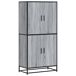 Aparador alto - Mueble de almacenamiento 68 Aparador alto - Mueble de almacenamiento 68 Roble/ Gris