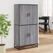 Aparador alto - Mueble de almacenamiento 68 Aparador alto - Mueble de almacenamiento 68 Roble/ Gris