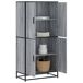Aparador alto - Mueble de almacenamiento 68 Aparador alto - Mueble de almacenamiento 68 Roble/ Gris
