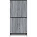 Aparador alto - Mueble de almacenamiento 68 Aparador alto - Mueble de almacenamiento 68 Roble/ Gris
