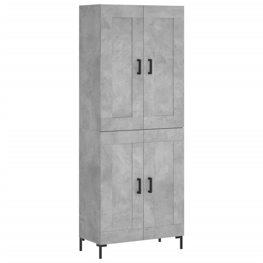 Aparador alto - Mueble de almacenamiento 69 Gris