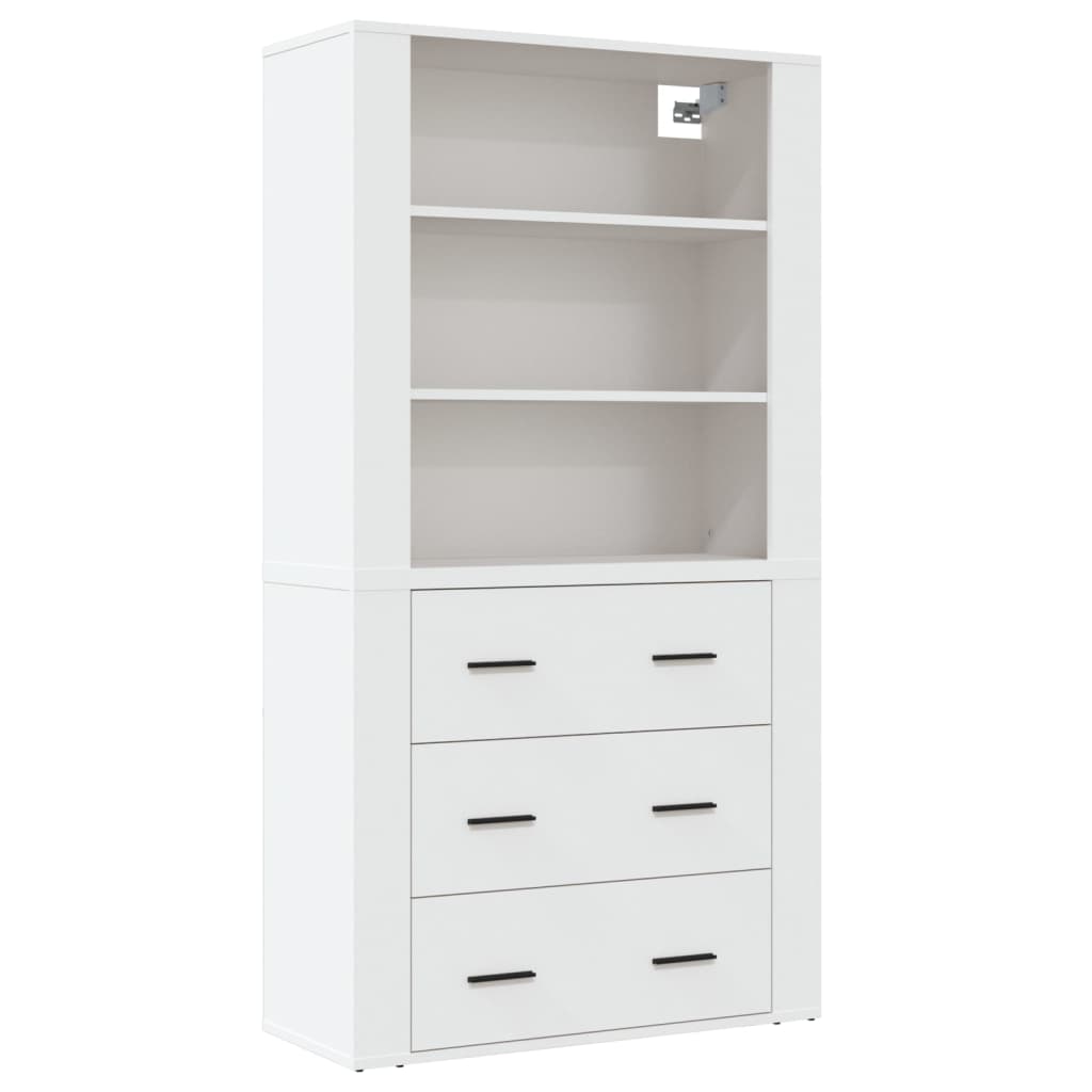 Aparador alto - Mueble de almacenamiento 80 Blanco