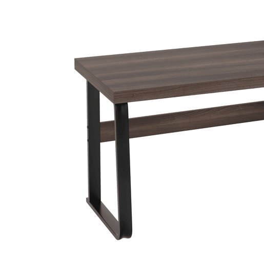 Secretária moderna 135x54 cm - design minimalista, com arrumação multifuncional - Castanho