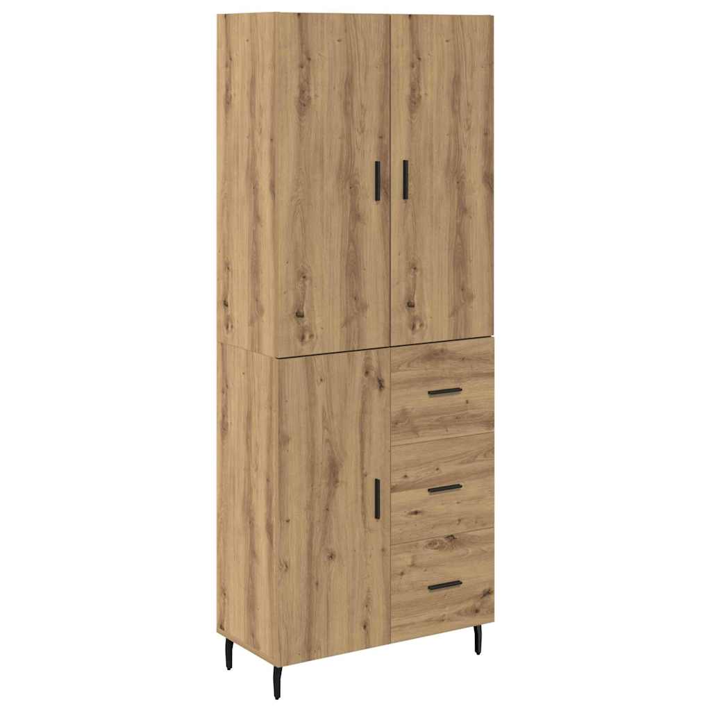Aparador alto - Mueble de almacenamiento 69 Roble Artisan