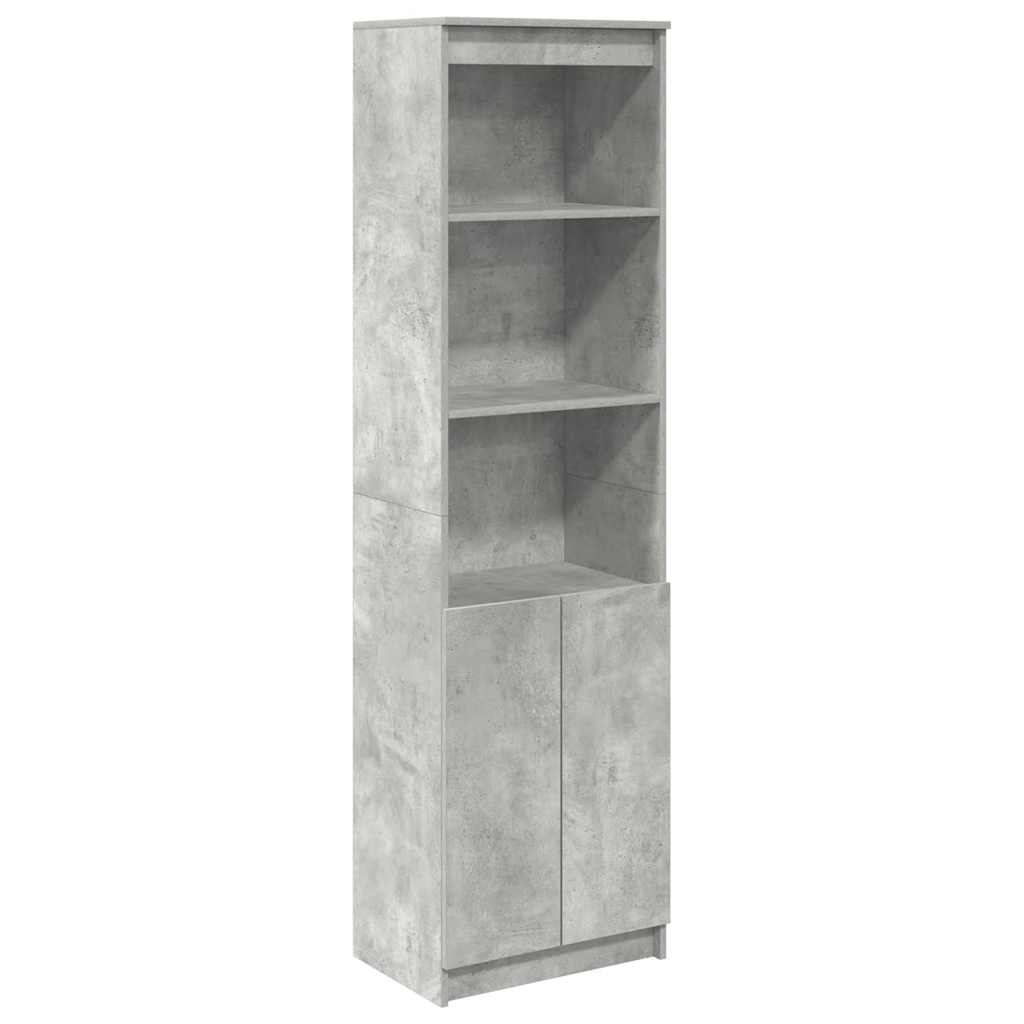Aparador alto - Mueble de almacenamiento 50 Gris