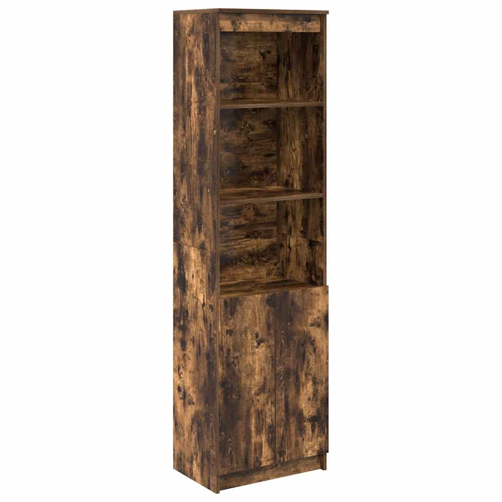 Aparador alto - Mueble de almacenamiento 50 Marrón
