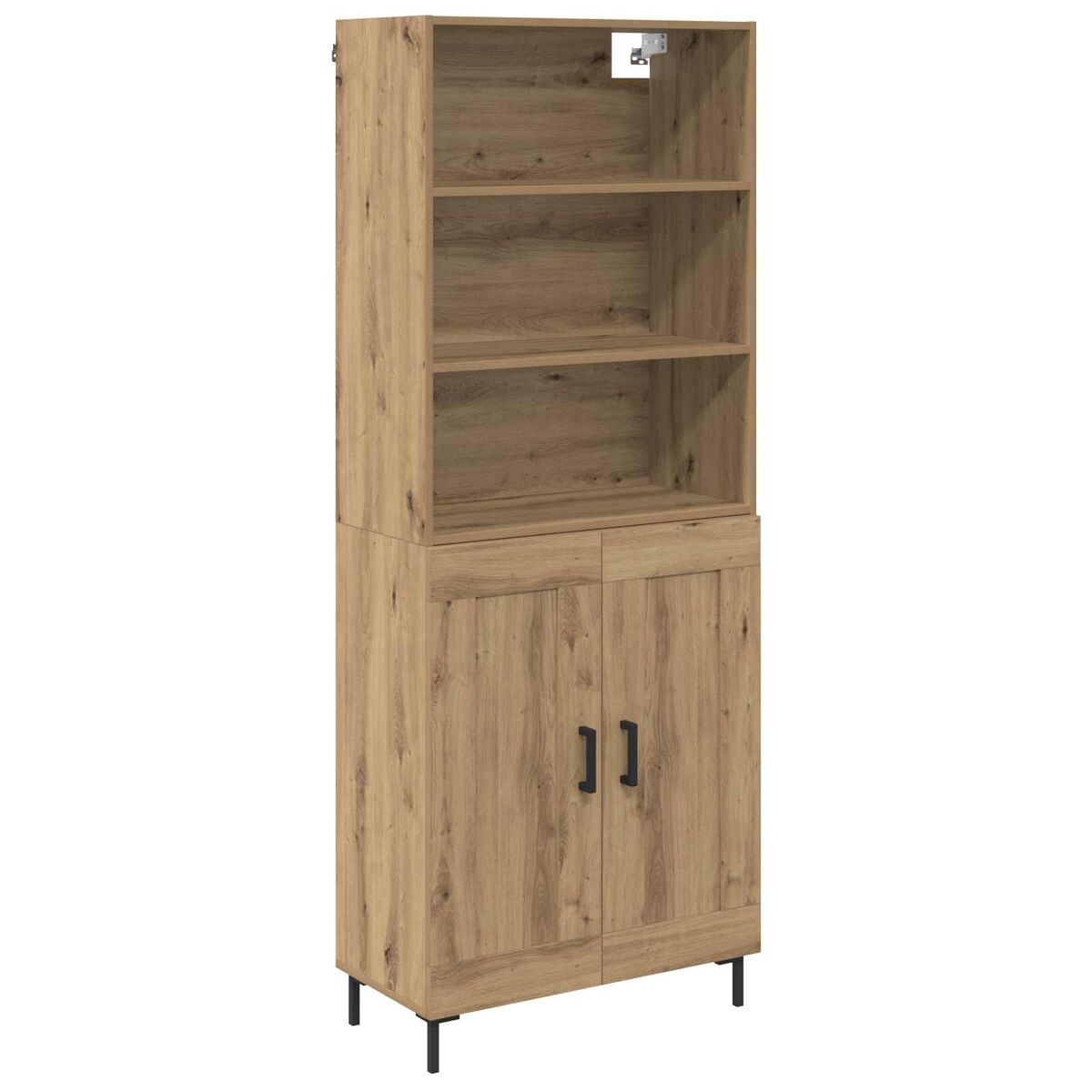 Aparador alto - Mueble de almacenamiento 69 Roble Artisan