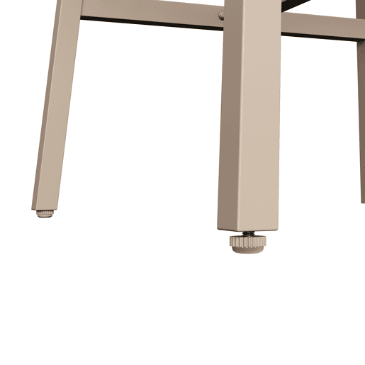 Conjunto de mobiliário de jardim - Sofá de canto, mesa de vidro temperado, estrutura metálica, almofadas incluídas - Bege