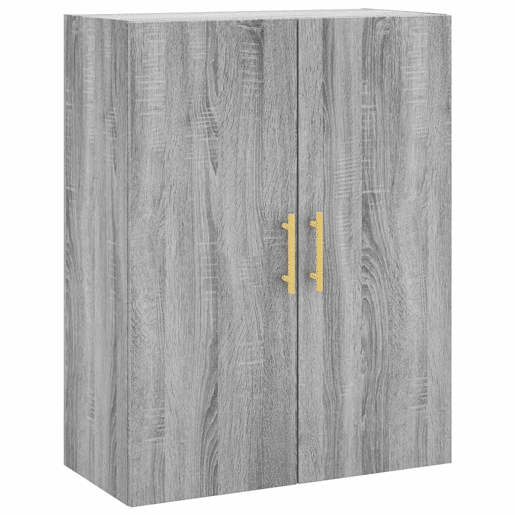 Armário alto - Bufete - Móvel de apoio 69,5x34x180 cm derivados de madeira sonoma cinza pt1076