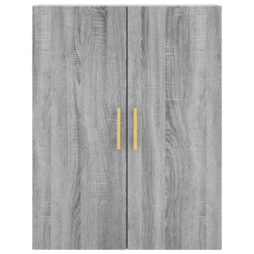 Armário alto - Bufete - Móvel de apoio 69,5x34x180 cm derivados de madeira sonoma cinza pt1076