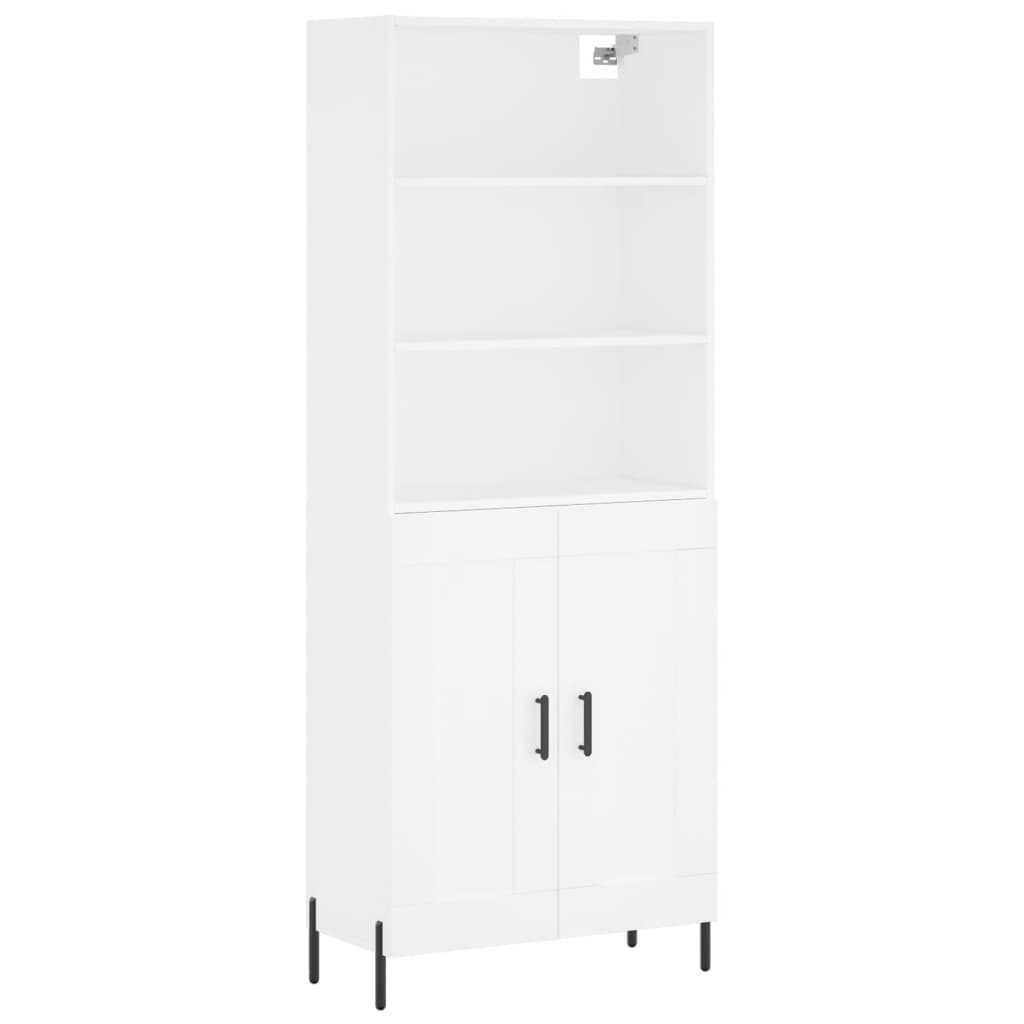Aparador alto - Mueble de almacenamiento 69 Blanco