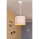 Lámpara Colgante E27 Difusor Tejido PVC Lámpara Colgante E27 Difusor Tejido PVC Blanco