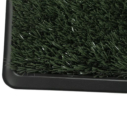 PawHut Sanita para Cães com Relva Artificial, 76x50,5 cm, Bandeja Higiênica para Treino, com Grelha de Drenagem, Design de 3 Camadas e Fácil de Limpar, Interior e Exterior, Verde